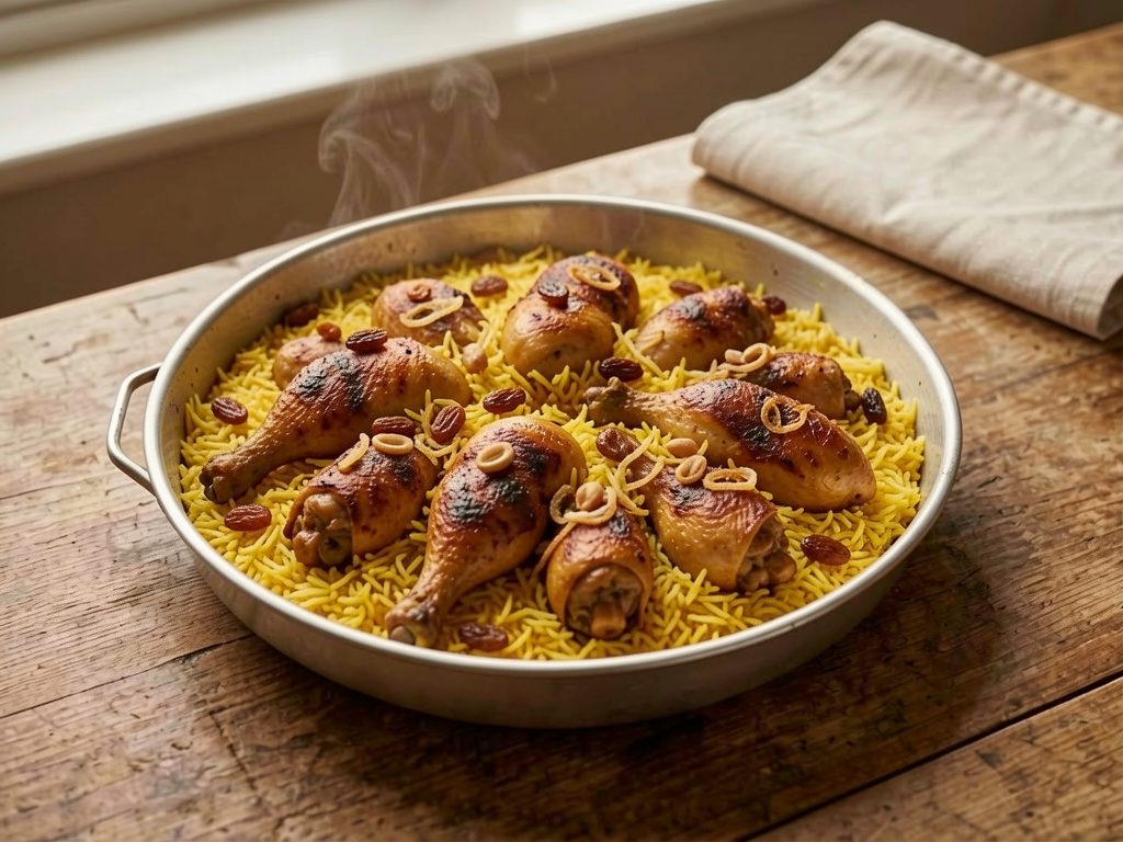 مندي الدجاج المدخن