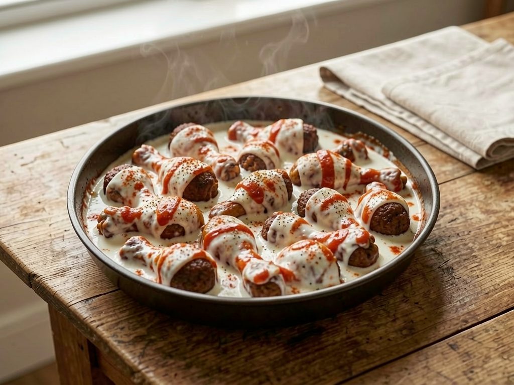 دبابيس الدجاج بالزبادي والكاتشب
