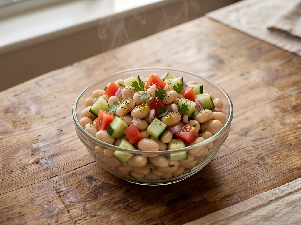 سلطة الفاصوليا البيضاء