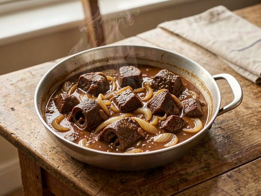 لحمة راس مطبوخة