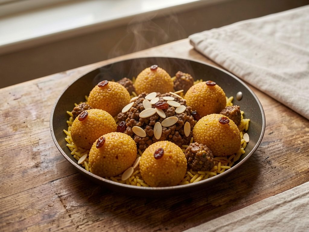 كبة حلب بالأرز والزعفران