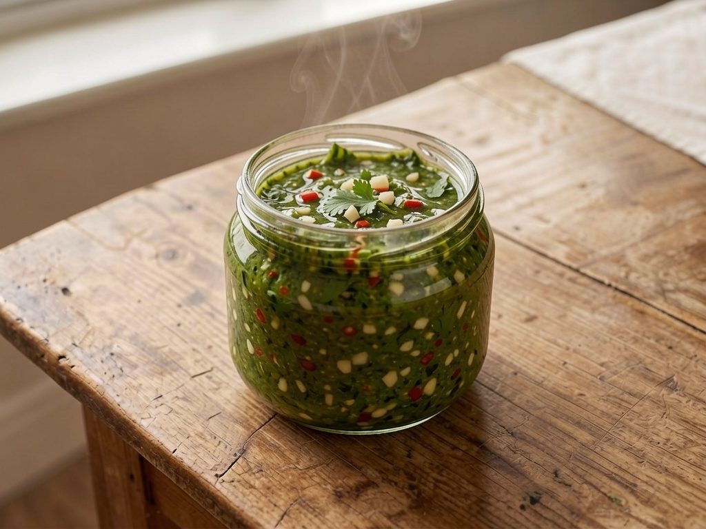 زحوق يمني (معجون الشطة والكزبرة)