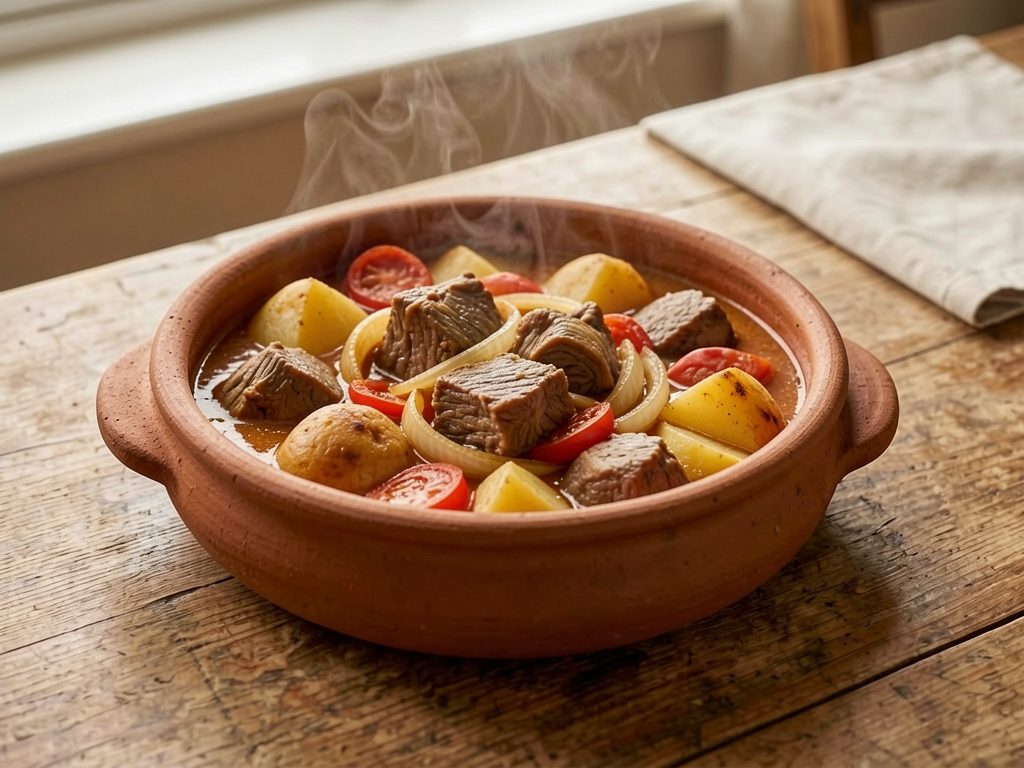 لحمة مدمسة في الفخار
