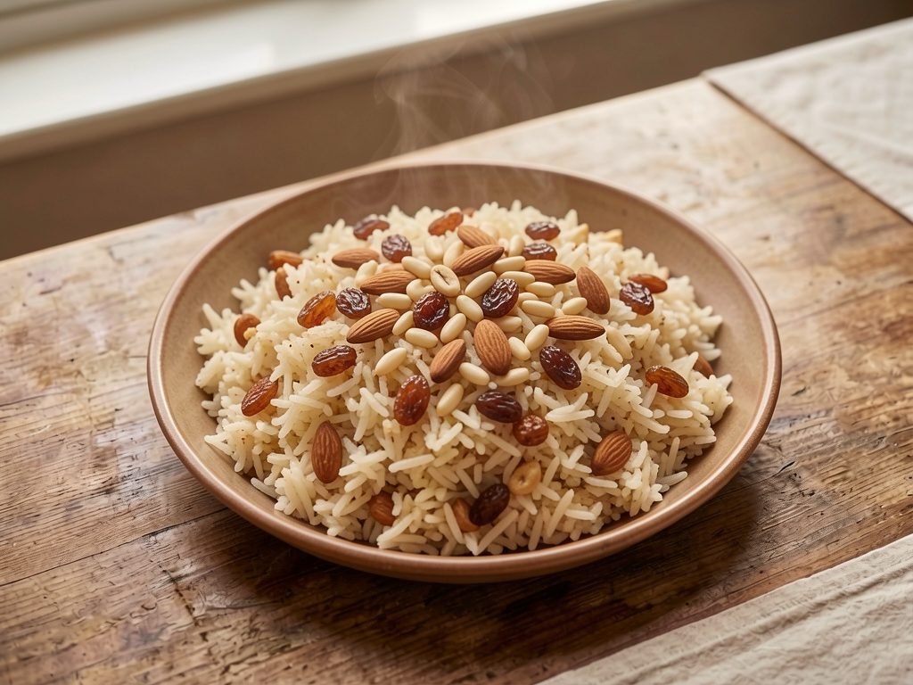رز بالمكسرات