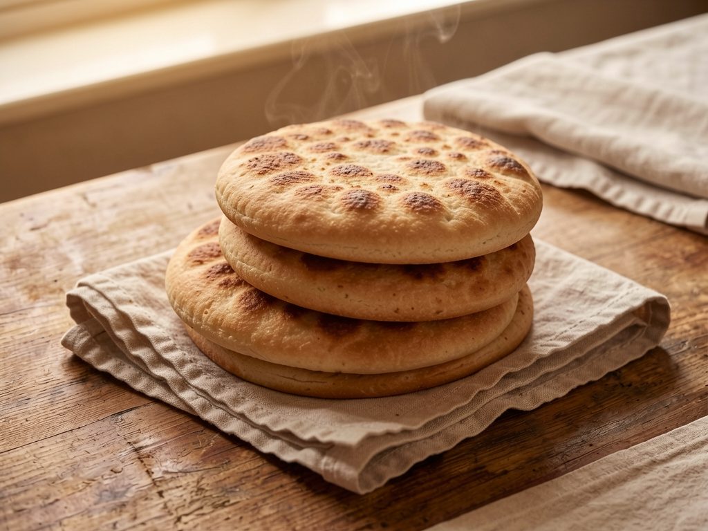 عيش مصري مدور
