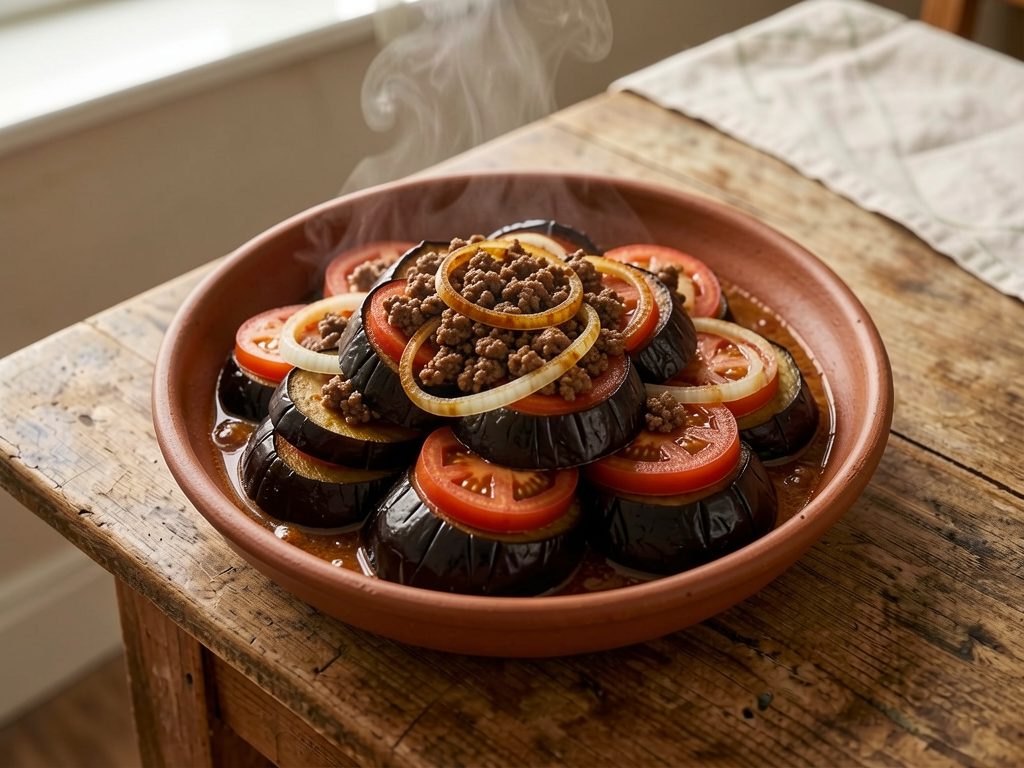 الباذنجان الأسود المطمور (المكمور)