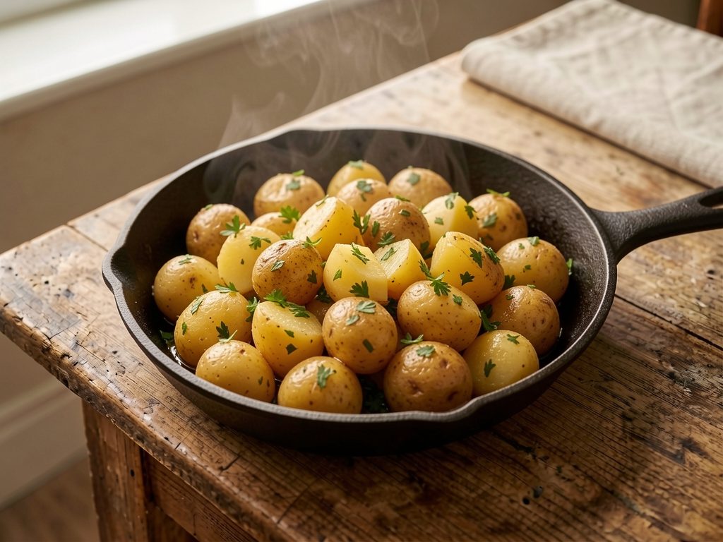 سوتيه البطاطس بالبقدونس (3 طرق)
