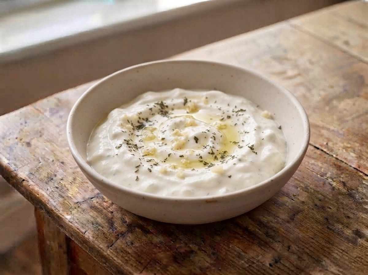 سلطة اللبن الزبادي