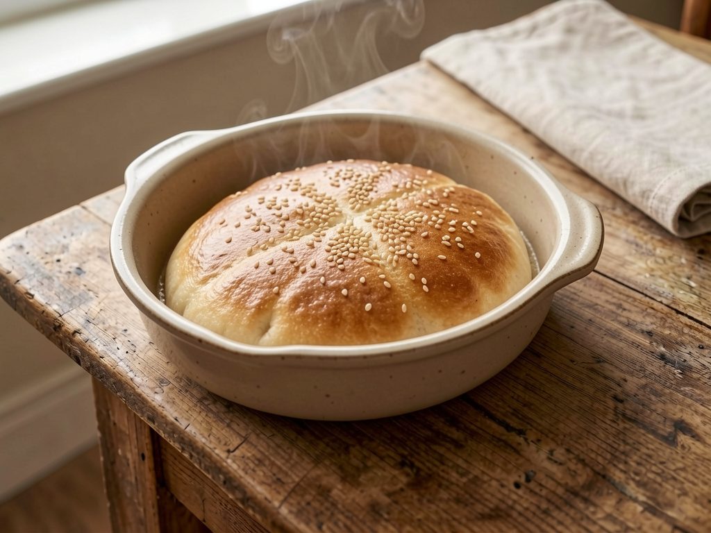 باوزي مخبوز (كعك صيني محشو)