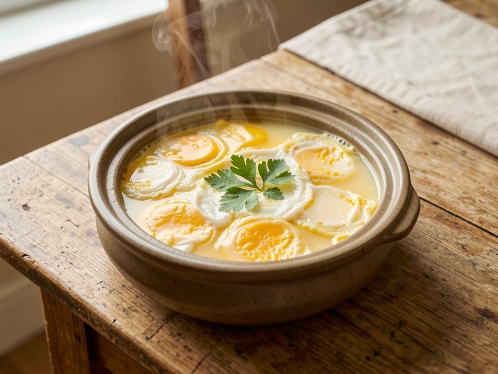 البيض المطهو بالبخار الكوري (جيجران جيم)