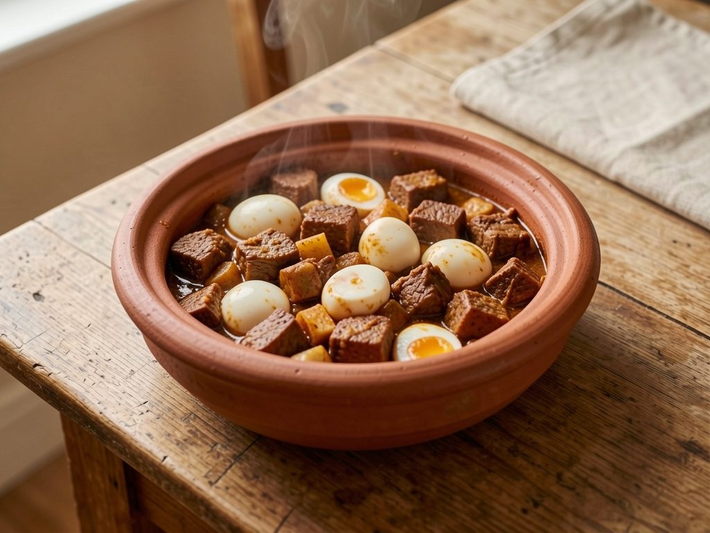 كباب مغدور (لحم مطهو بالبيض)