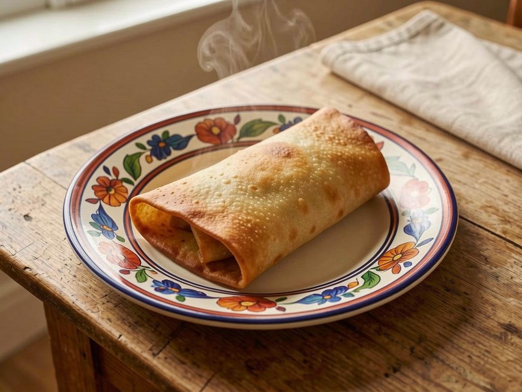 شيميخانغا (تورتيا محشوة باللحم ومقلية)